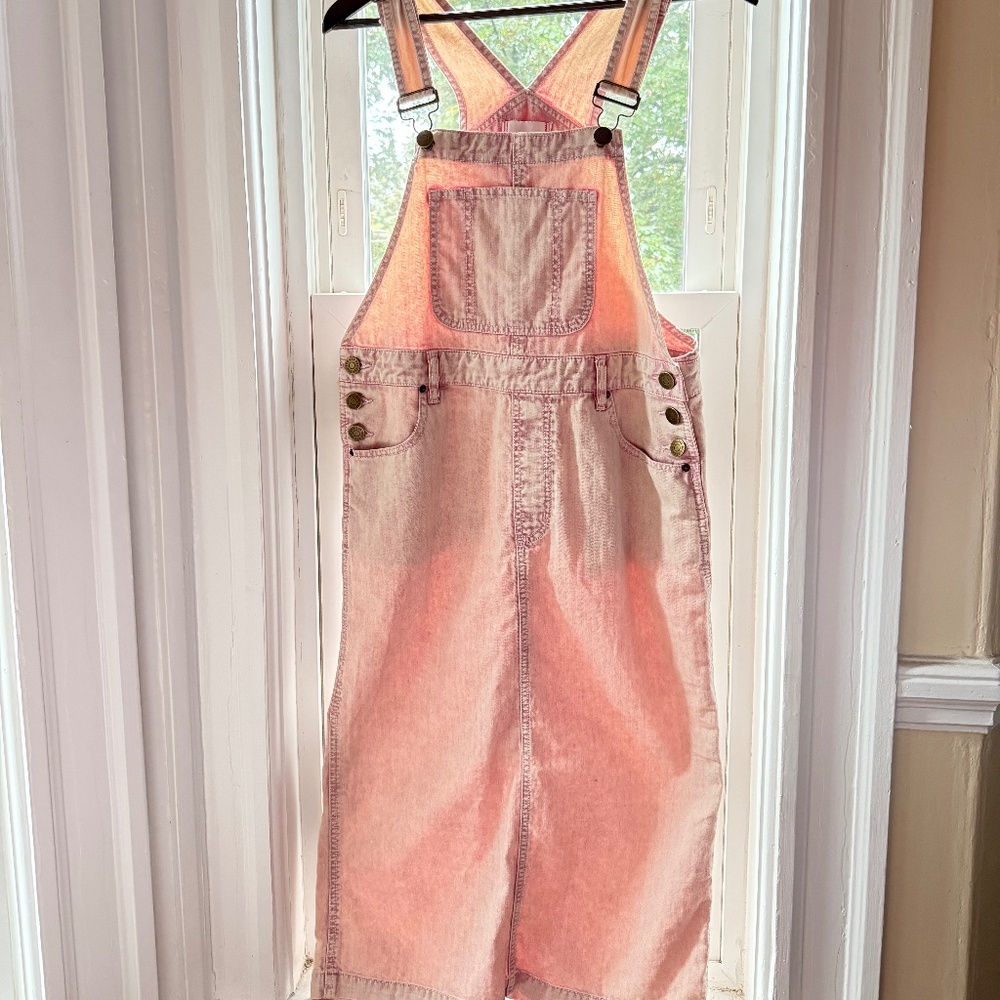 Urban Outfitters BDG Overall Women’s Danni Skirtall Midi Dress Pink Size S